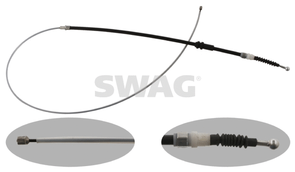 Tirette à câble, frein de stationnement SWAG 30 93 7218
