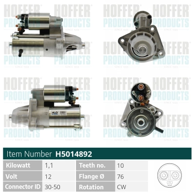 Démarreur HOFFER H5014892
