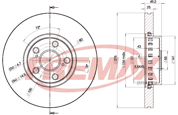 Disque de frein FREMAX BD-5060