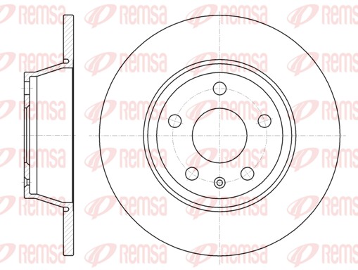 Disque de frein REMSA 61214.00