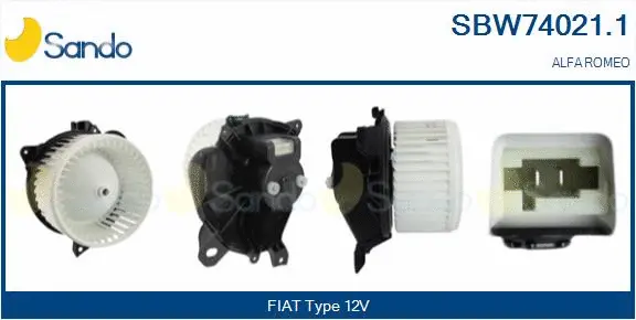 Pulseur d'air habitacle SANDO SBW74021.1