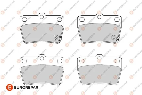 Kit de plaquettes de frein, frein à disque EUROREPAR 1686266480