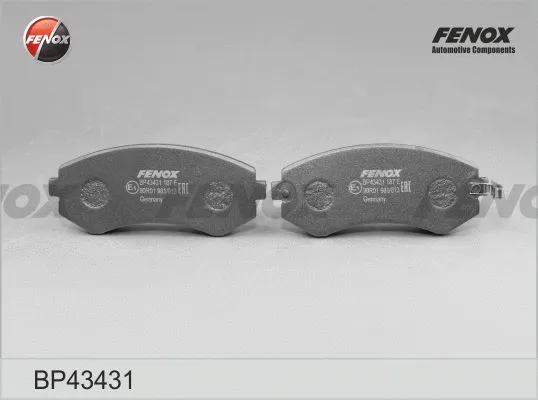 Kit de plaquettes de frein, frein à disque FENOX BP43431