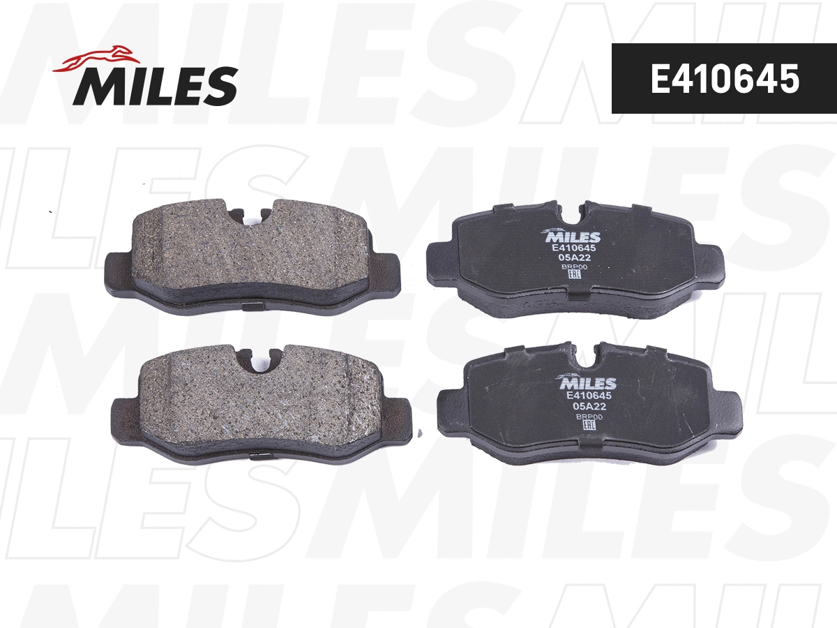 Kit de plaquettes de frein, frein à disque MILES E410645