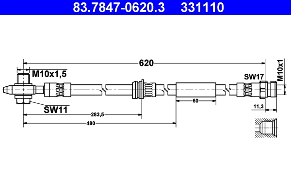 Flexible de frein ATE 83.7847-0620.3