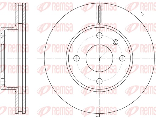 Disque de frein REMSA 6215.10