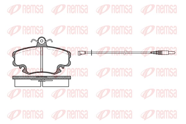 Kit de plaquettes de frein, frein à disque REMSA 0141.32