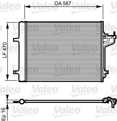 Condenseur, climatisation VALEO 814197