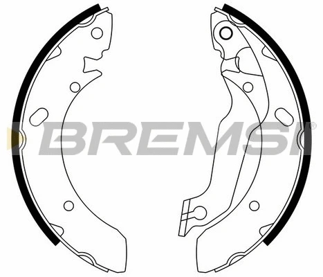 Jeu de mâchoires de frein BREMSI GF0733