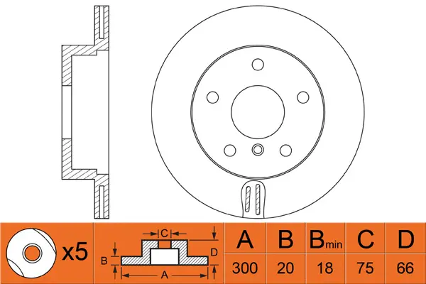 Disque de frein FIT FR0417