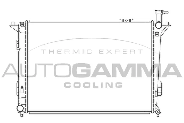 Radiateur, refroidissement du moteur AUTOGAMMA 105841