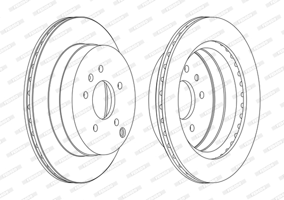 Disque de frein FERODO DDF1660C-D