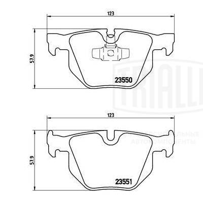Kit de plaquettes de frein, frein à disque TRIALLI PF 4016