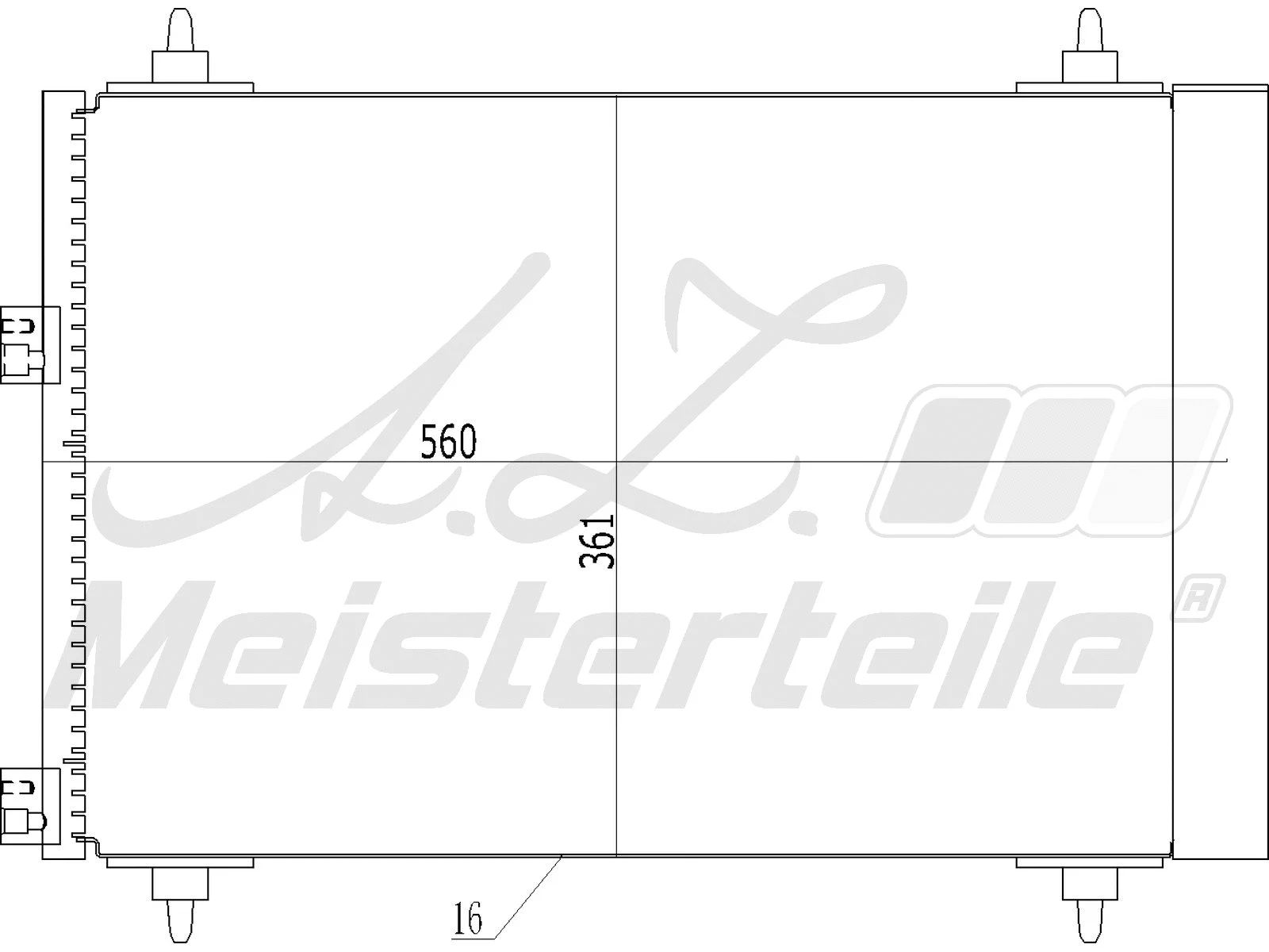 Condenseur, climatisation A.Z. Meisterteile AZMT-45-030-1042