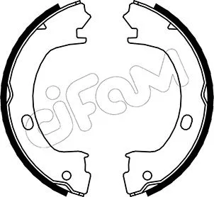 Jeu de mâchoires de frein, frein de stationnement CIFAM 153-031