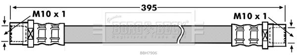 Flexible de frein BORG & BECK BBH7906