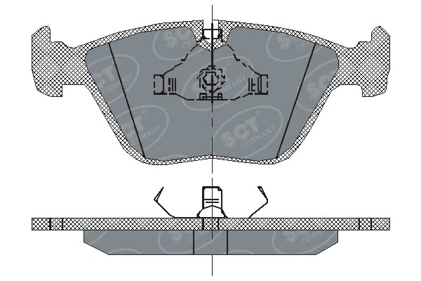Kit de plaquettes de frein, frein à disque SCT - MANNOL SP 138 PR