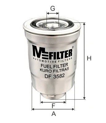 Filtre à carburant MFILTER DF 3582