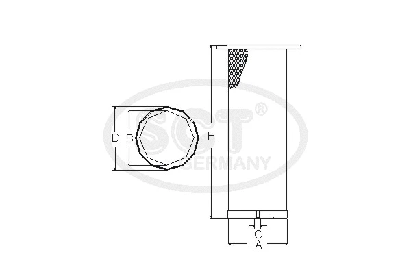 Filtre à air secondaire SCT - MANNOL SW 3891