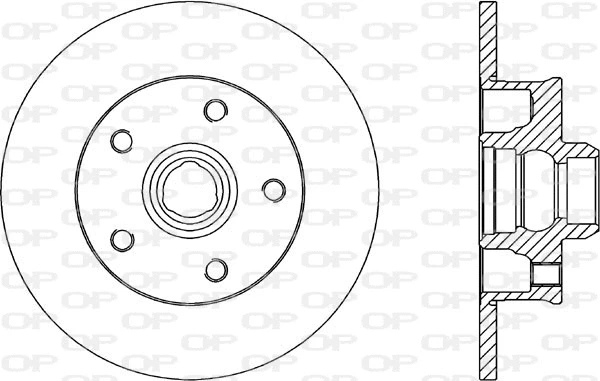 Disque de frein OPEN PARTS BDA1584.10