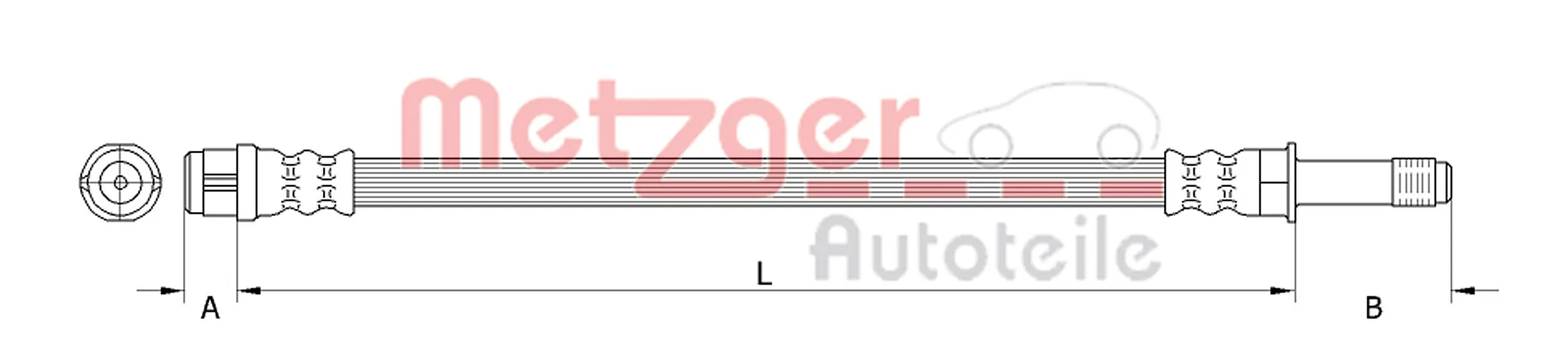 Flexible de frein METZGER 4111368