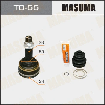 Jeu de joints, arbre de transmission MASUMA TO-55