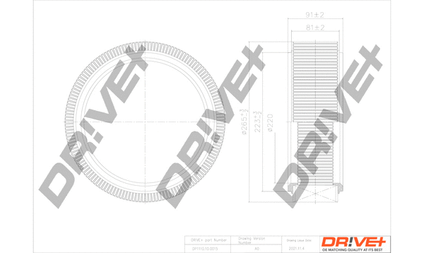 Filtre à air Dr!ve+ DP1110.10.0015