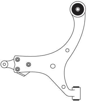 Bras de liaison, suspension de roue FRAP F3839