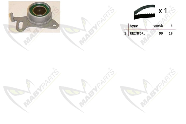 Kit de courroie crantée MABYPARTS OBK010492