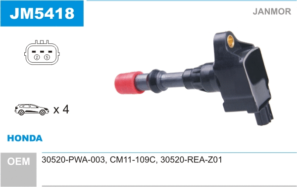 Bobine d'allumage JANMOR JM5418