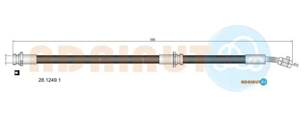 Flexible de frein ADRIAUTO 28.1249.1