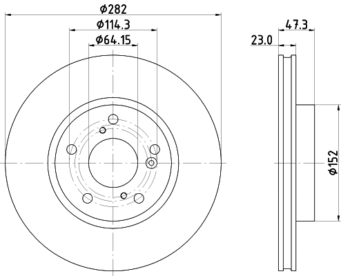 Disque de frein MINTEX MDC83083C