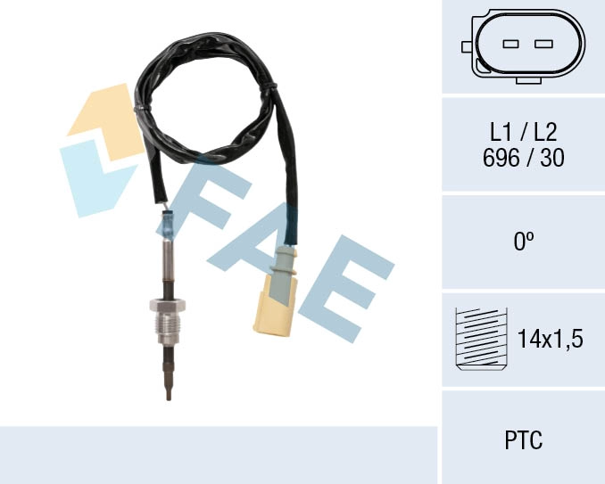 Capteur, température des gaz FAE 68059