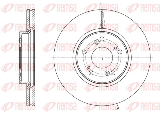 Disque de frein REMSA 61807.10