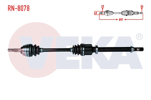 Arbre de transmission VEKA RN-8078