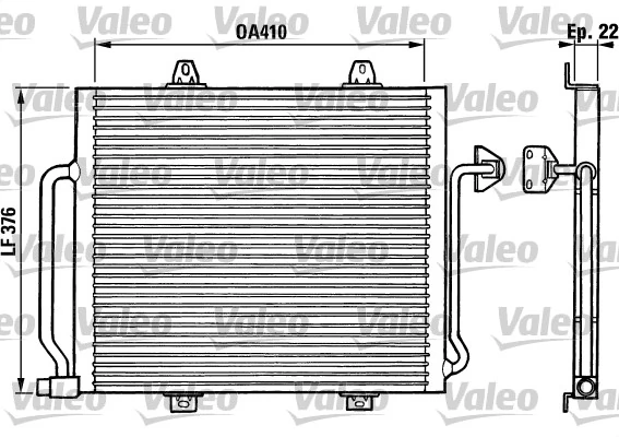 Condenseur, climatisation VALEO 816864
