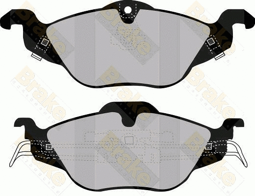 Kit de plaquettes de frein, frein à disque Brake ENGINEERING PA1174