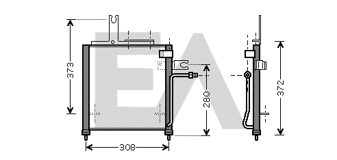 Condenseur, climatisation EACLIMA 30C52022