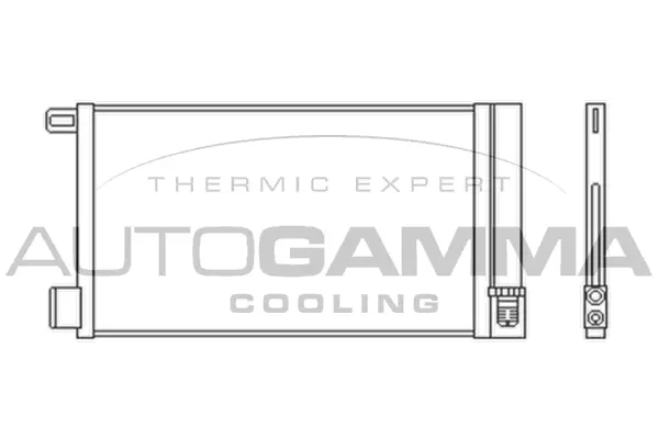 Condenseur, climatisation AUTOGAMMA 103989