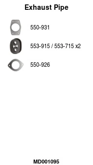 Tuyau d'échappement FA1 MD001095