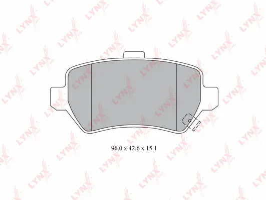 Kit de plaquettes de frein, frein à disque LYNXAUTO BD-5911