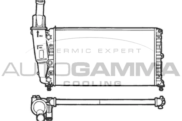 Radiateur, refroidissement du moteur AUTOGAMMA 100292