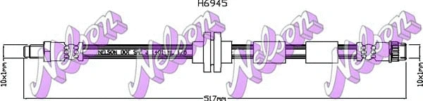 Flexible de frein KAWE H6945
