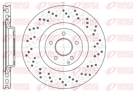 Disque de frein REMSA 61124.10