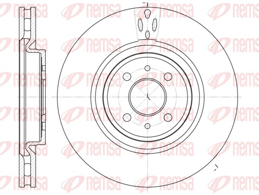 Disque de frein REMSA 61151.10
