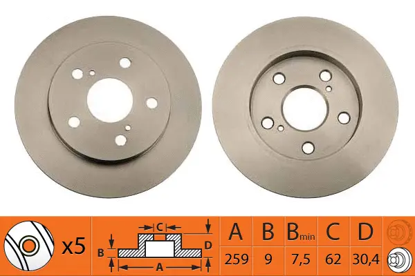 Disque de frein SB BR21150