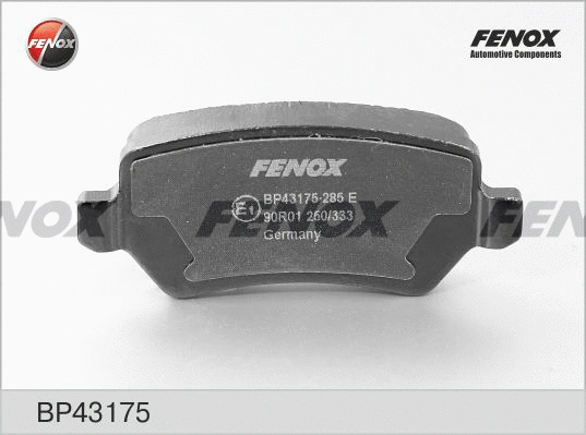 Kit de plaquettes de frein, frein à disque FENOX BP43175