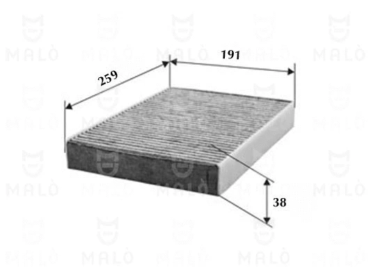 Filtre, air de l'habitacle AKRON-MALÒ 1531682