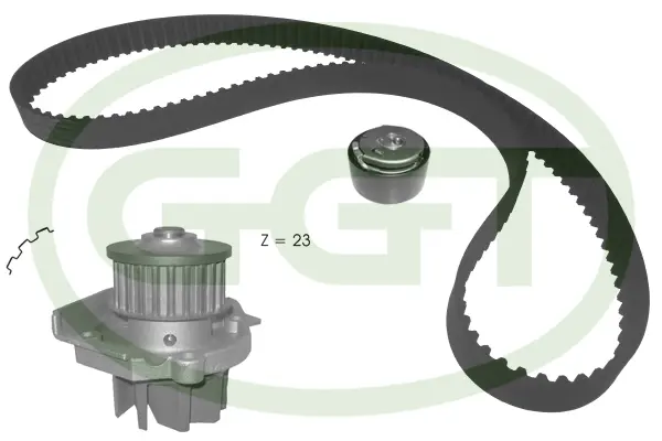 Pompe à eau + kit de courroie crantée GGT KPA20161