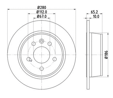 Disque de frein MTR 12108568